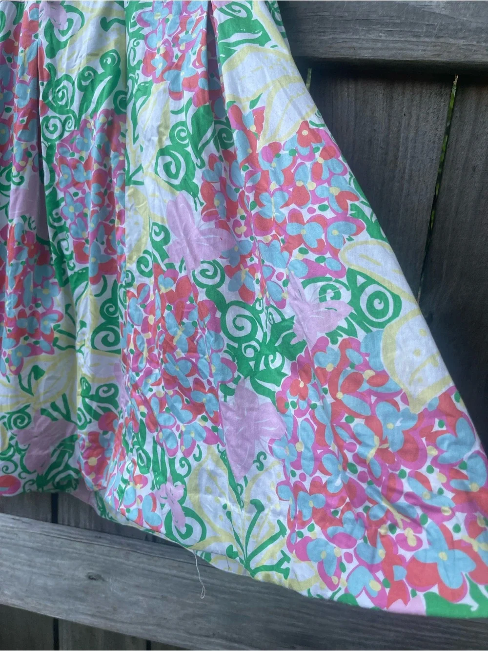 Lilly Pulitzer Strapless Floral Sundress in Pink, Green & White Sz 6 Tailored - Picture 8 of 8